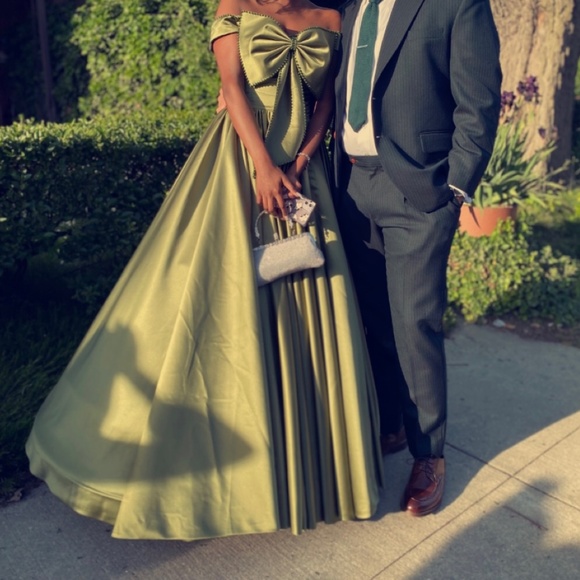 Dresses | Olive Off The Shoulder Ballgown Prom Dress | Poshmark